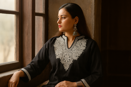 Tilla Embroidery on Kashmiri Pherans: The Golden Legacy of Kashmir