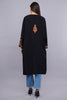 Black Poshkaar Design Aari Embroidered Pheran - Kashmiri Pheran
