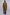 Brown Base Zari Metallic Gold Embroidered Kashmiri Pheran - Kashmiri Pheran