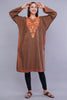 Burnt Copper Kashmiri Pheran with Aari Embroidery