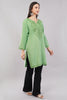 Pastel Green Kurta with Tonal Aari Embroidery