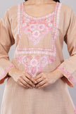 Rosé Aari on Sandstone Kashmiri Kurta
