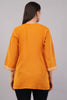 Amber Flare Kashmiri Kurti with Ivory White Aari
