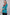 Teal Grove Kashmiri Kurti with Crimson Red Aari