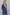 Azure Bloom Navy Kashmiri Kurti with Green Aari
