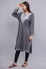 Grey Zari Embroidered Fine Cashmilon Pheran - Kashmiri Pheran