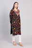 Midnight Garden Kashmiri Pheran with Jaal Aari Embroidery