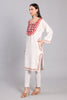 Crimson Aura Kashmiri Pheran with Aari and Zari Embroidery
