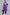 Purple Pheran with Pastel Blue Aari Paisleys & Floral Vines Embroidery - Kashmiri Pheran